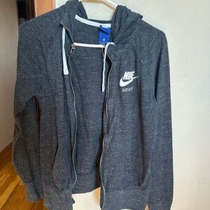 Nike Dark Gray Zip-Up Hoodie